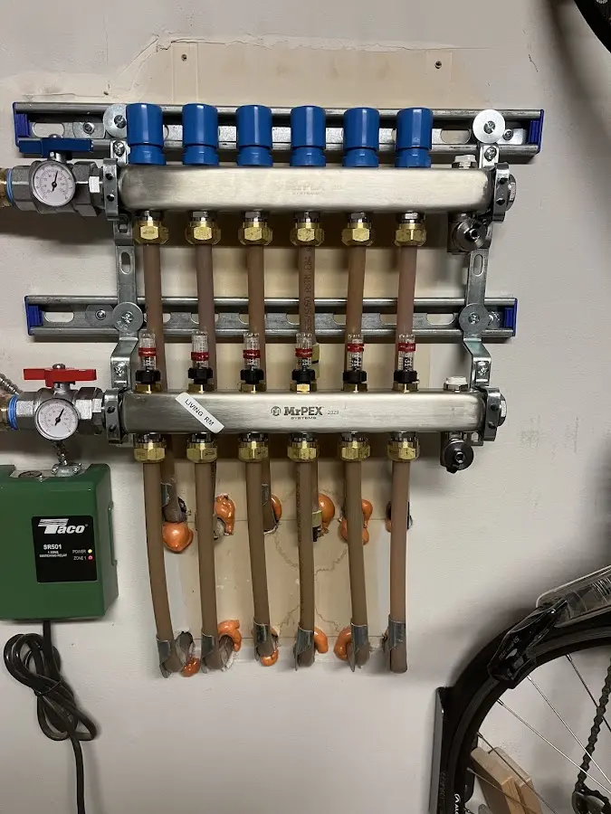 Plumber performing Leak Detection at a residential property in Ticonderoga